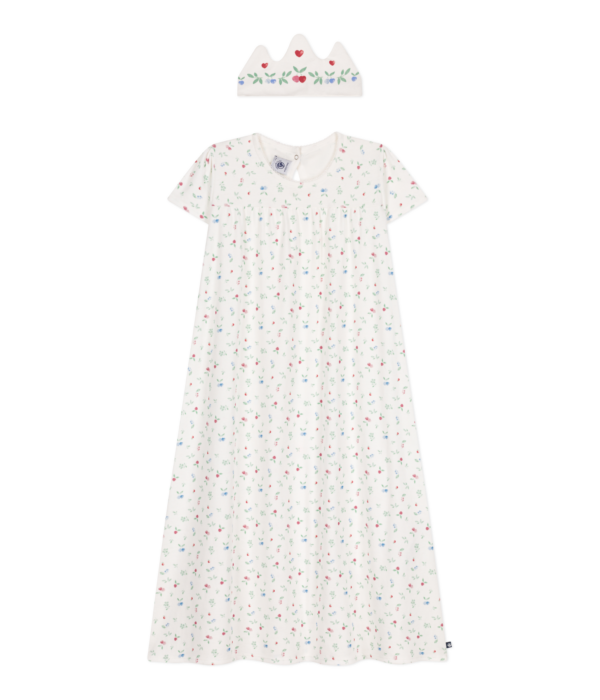 CHEMISE NUIT + TIARE