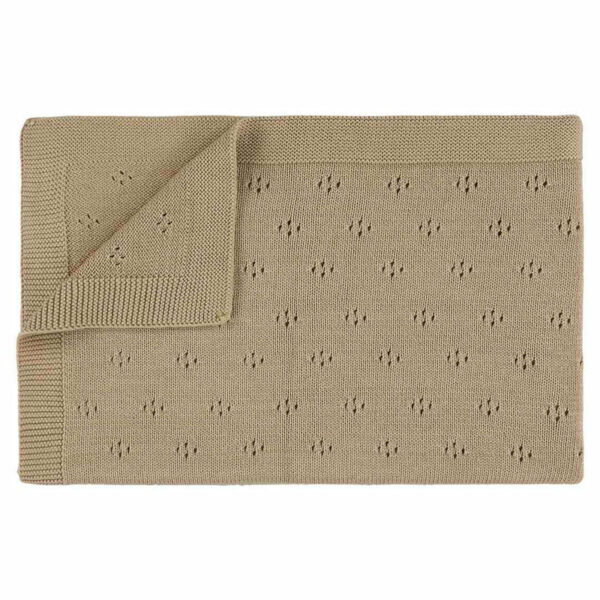 Plaid tricot | 75x100cm - Sand