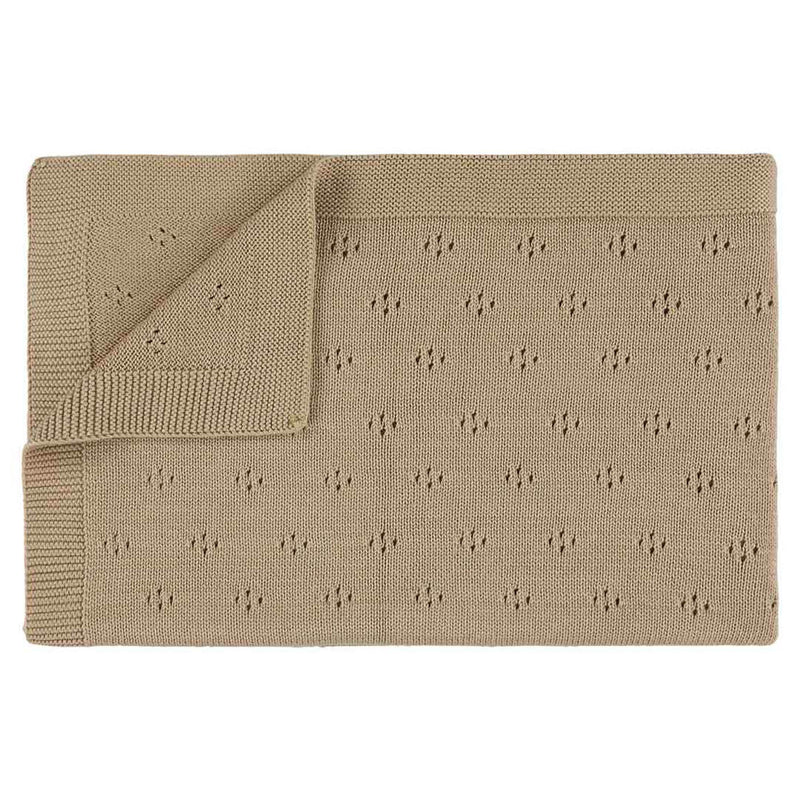 Plaid tricot | 75x100cm - Sand