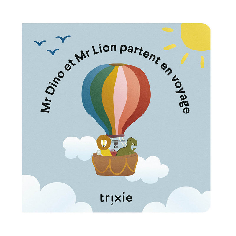 Livre de conte - Dino et Lion partent en voyage FR
