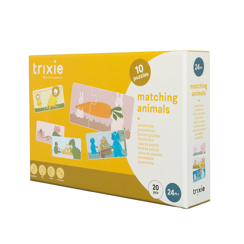 Boîte à puzzles - association d'animaux - 10 puzzles en duo – Image 2