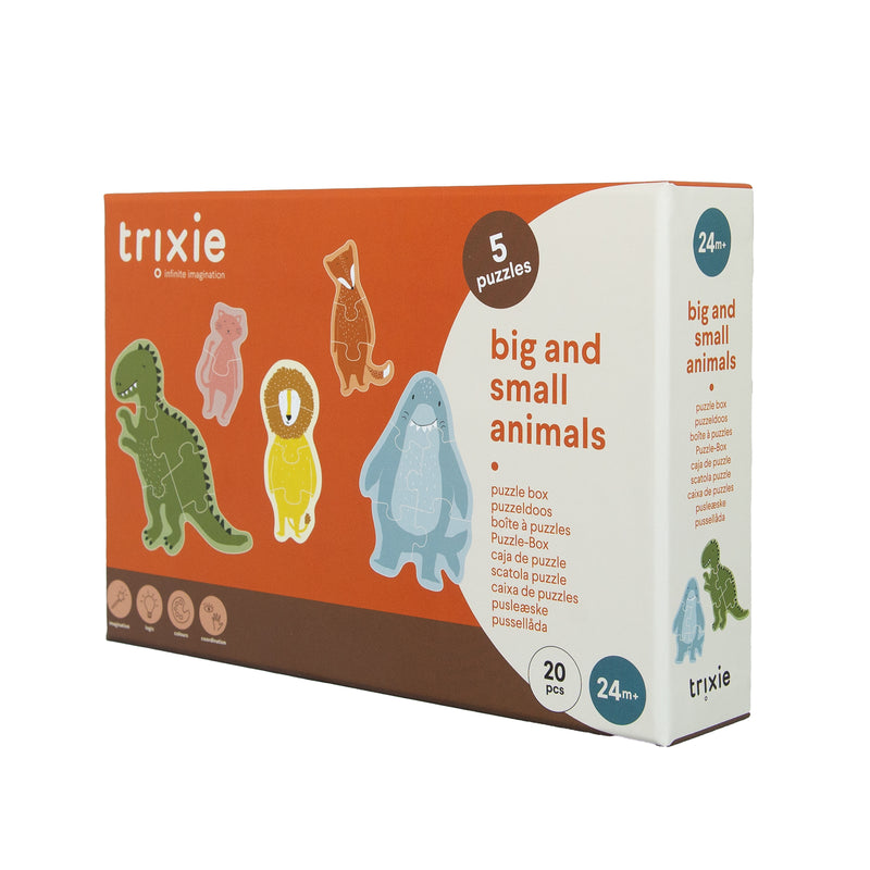 Boîte à puzzles - petits et grands animaux - 5 puzzles – Image 3