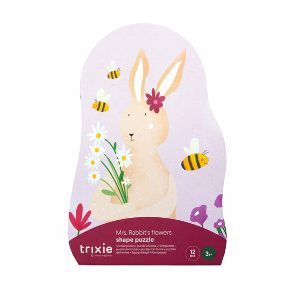 Puzzle à forme - les fleurs de Mrs. Rabbit - 12 pièces