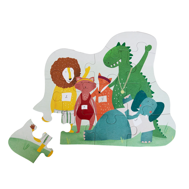 Puzzle à forme - Amis des animaux - 12 pièces – Image 2
