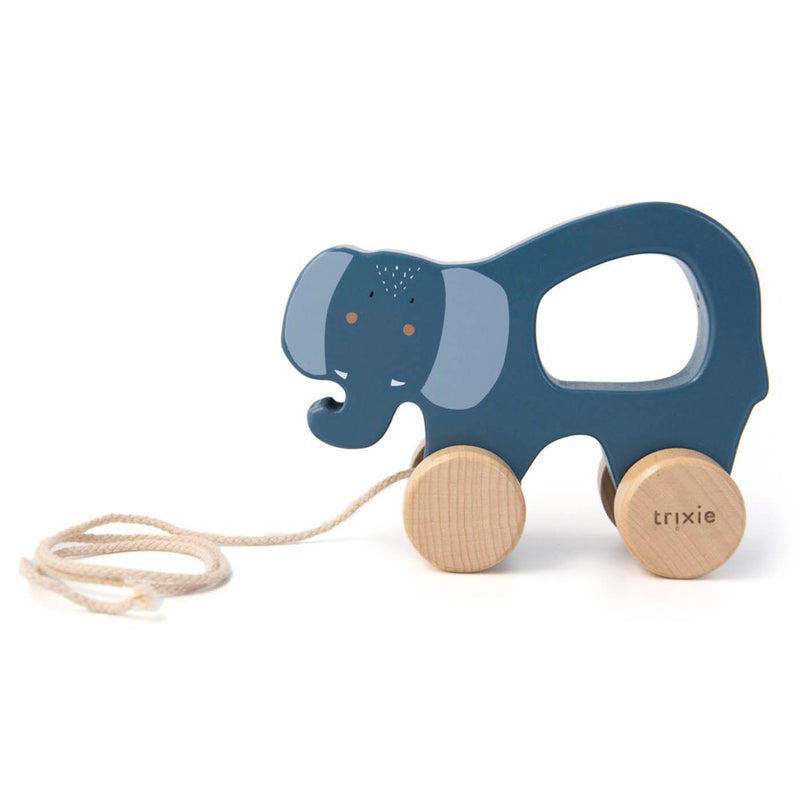 Jouet à tirer en bois - Mrs. Elephant