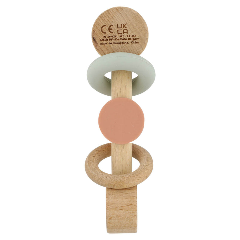 Hochet en silicone et bois - Mrs. Cat – Image 2