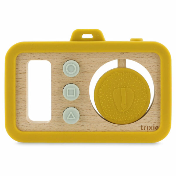 Appareil photo bébé en silicone et bois - Mr. Lion