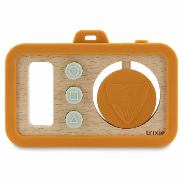 Appareil photo bébé en silicone et bois - Mr. Fox