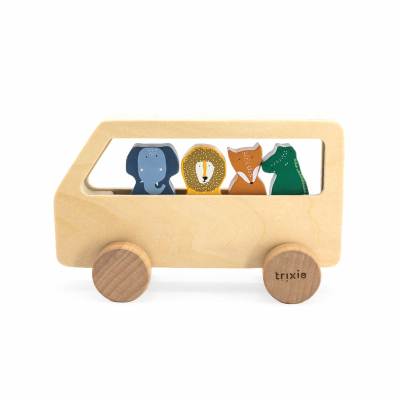 Bus animaux en bois