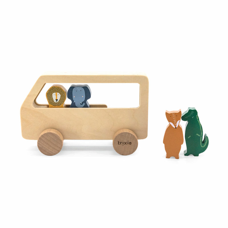 Bus animaux en bois – Image 2
