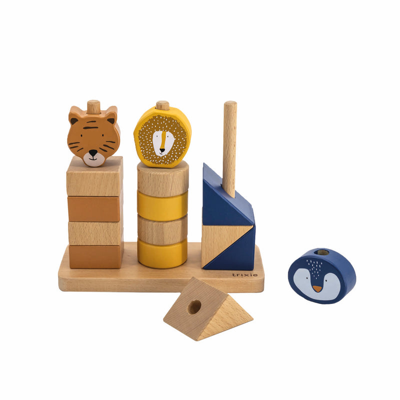 Blocs animaux à empiler en bois – Image 2
