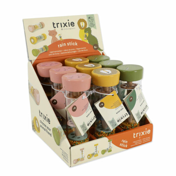 Bâton de pluie en bois boîte - 9 pièces