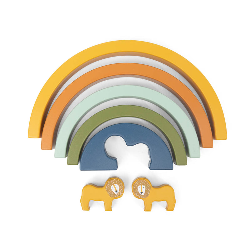 Arc-en-ciel à empiler en bois - Mr. Lion – Image 3