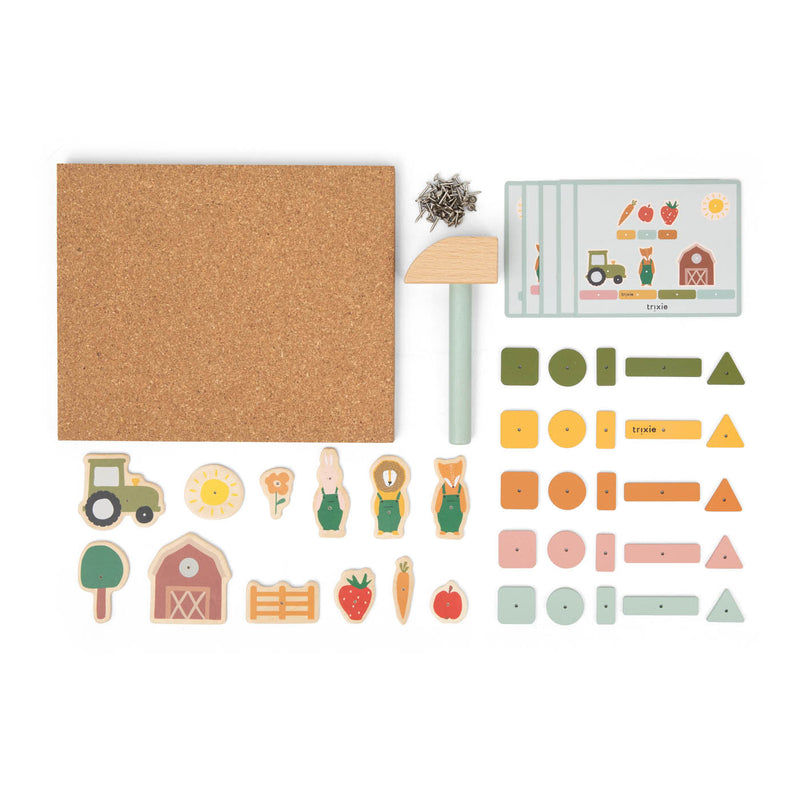 Jeu de clous en bois - ferme – Image 2