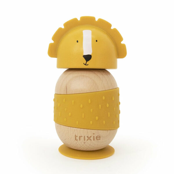Jouet culbuto en bois et silicone - Mr. Lion