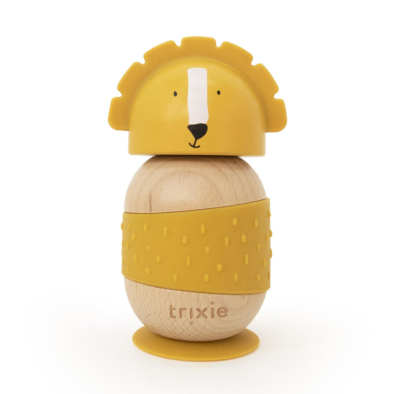 Jouet culbuto en bois et silicone - Mr. Lion