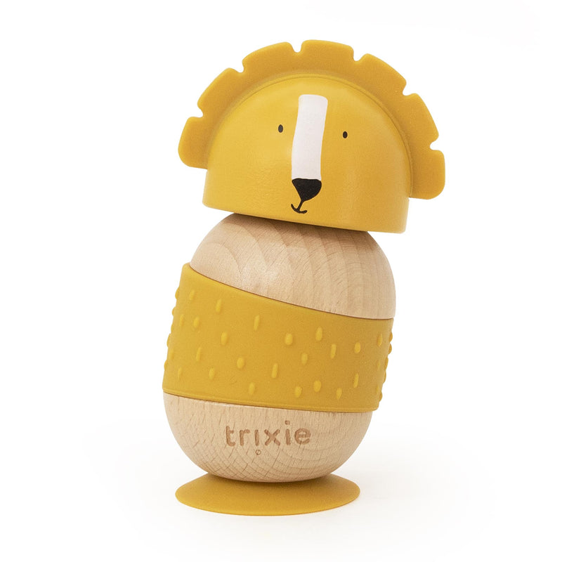 Jouet culbuto en bois et silicone - Mr. Lion – Image 2