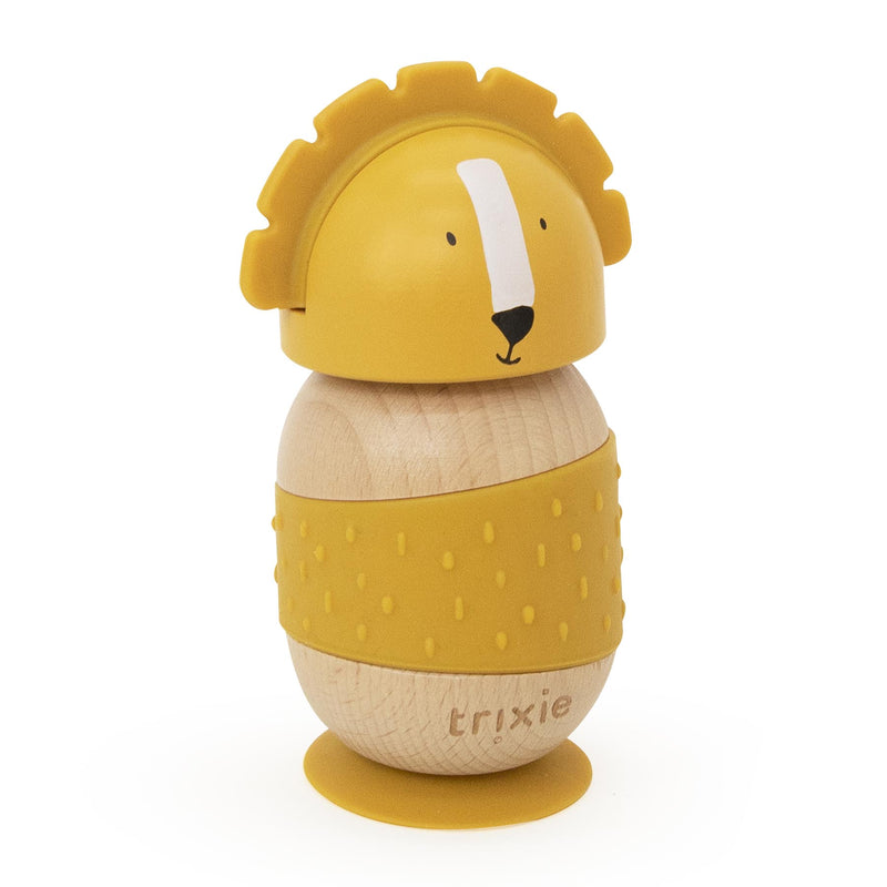 Jouet culbuto en bois et silicone - Mr. Lion – Image 3