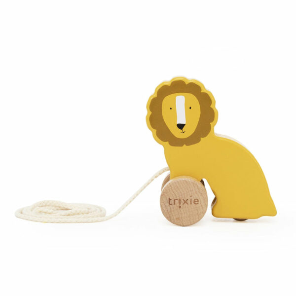 Petit jouet à tirer en bois - Mr. Lion