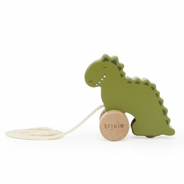 Petit jouet à tirer en bois - Mr. Dino