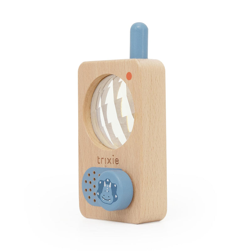 Talkie-walkie en bois - Mr. Triceratops – Image 2
