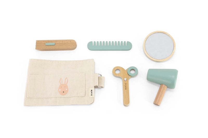 Ceinture de coiffeur en bois