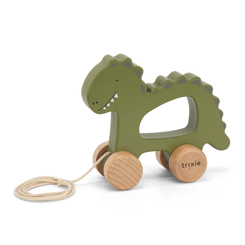 Jouet à tirer en bois - Mr. Dino – Image 2