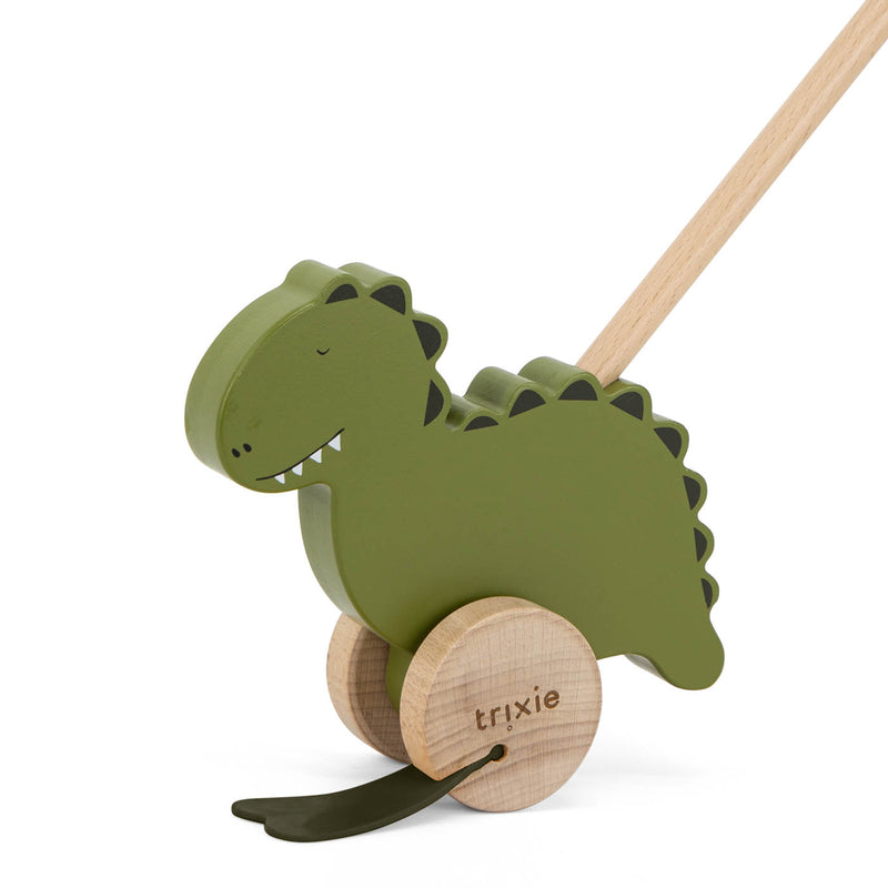 Jouet à pousser en bois - Mr. Dino – Image 2