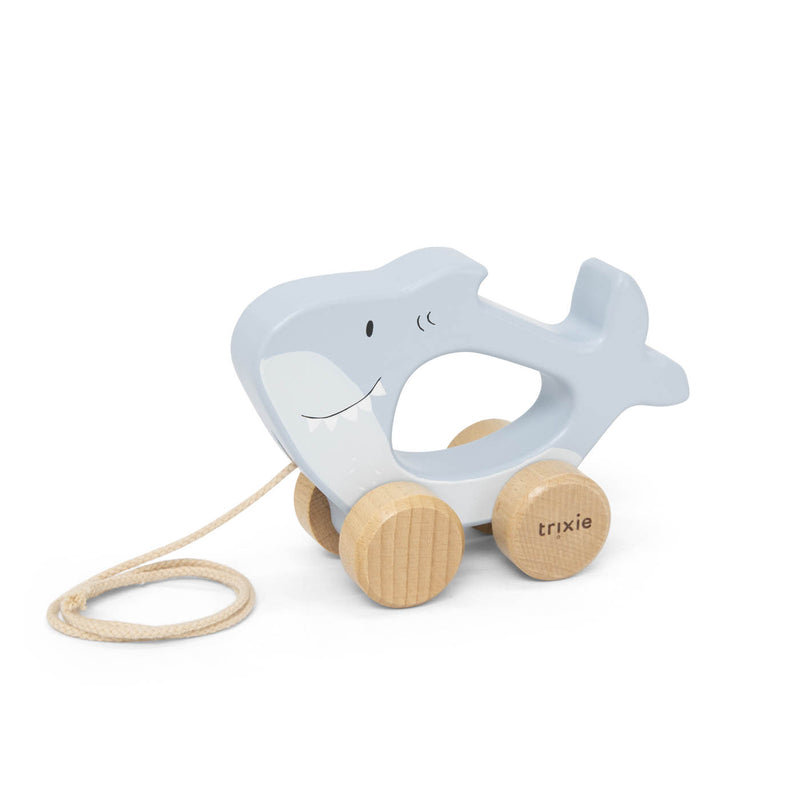 Jouet à tirer en bois - Mr. Shark