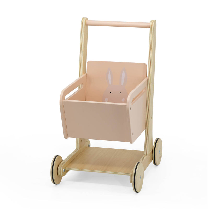 Chariot de courses en bois - Mrs. Rabbit