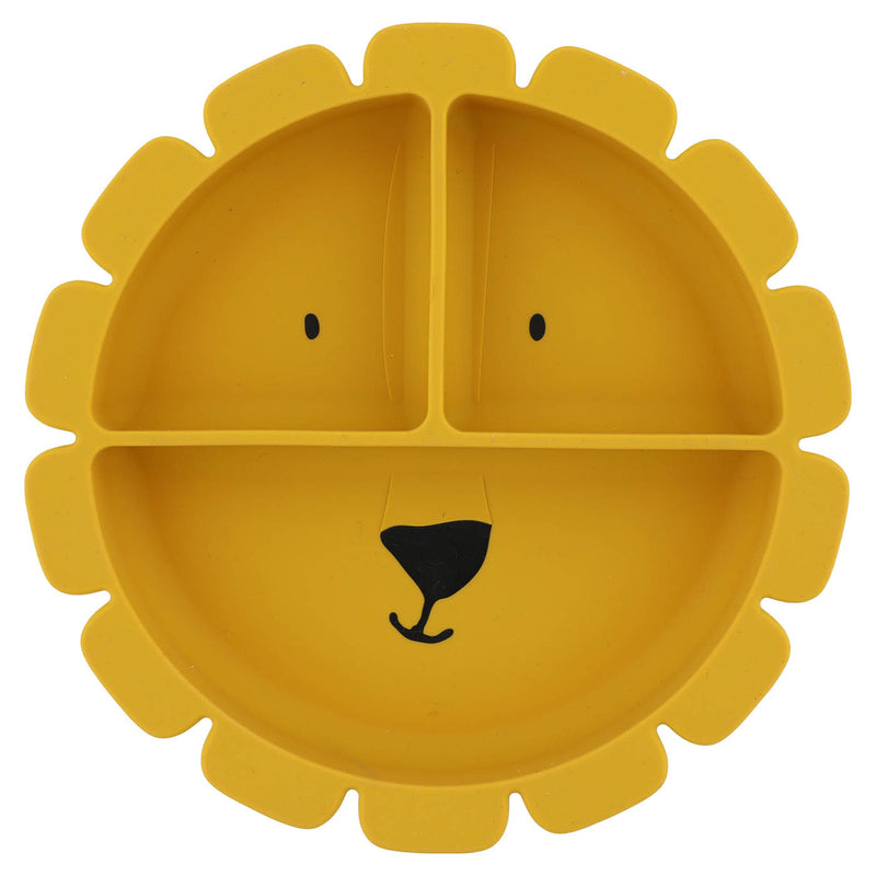 Assiette avec ventouse en silicone et compartiments - Mr. Lion – Image 2