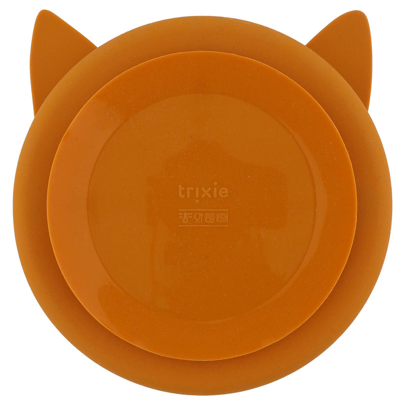 Assiette avec ventouse en silicone et compartiments - Mr. Fox – Image 2