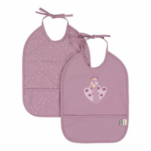 Bavoir 2 pièces imperméable - Mrs. Peacock