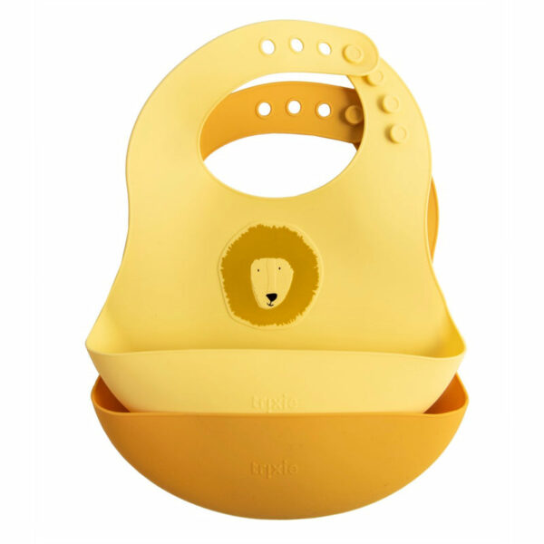 Bavoir silicone 2-pack - Mr. Lion