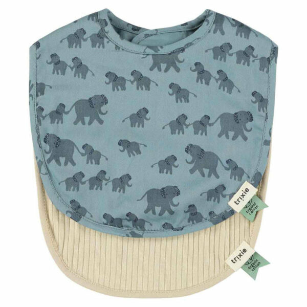 Bavoir nouveau-né 2-pack mix - Enchanting Elephant