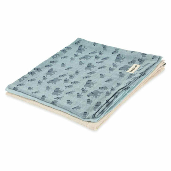 Langes en mousseline 3-pack mix | 55x55cm - Enchanting Elephant
