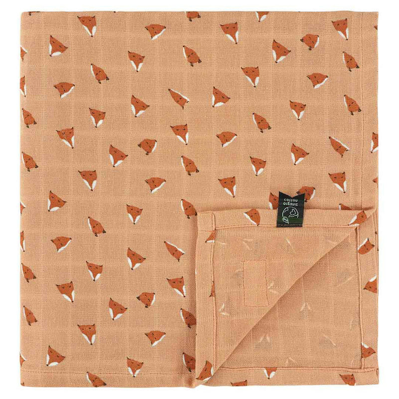 Lange en mousseline | 110x110cm - Fierce Fox – Image 2