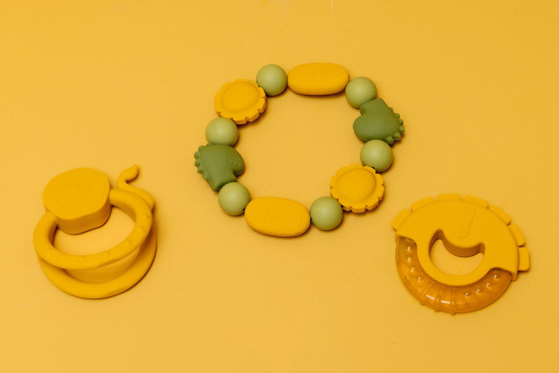 Bracelet de dentition en silicone - Mr. Dino & Mr. Lion – Image 3