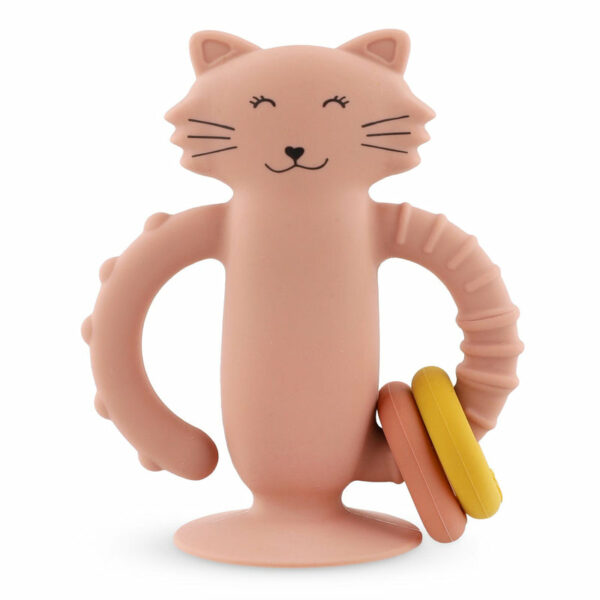 Jouet sensoriel en silicone avec ventouse - Mrs. Cat