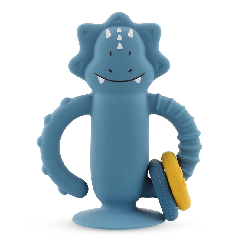 Jouet sensoriel en silicone avec ventouse - Mr. Triceratops