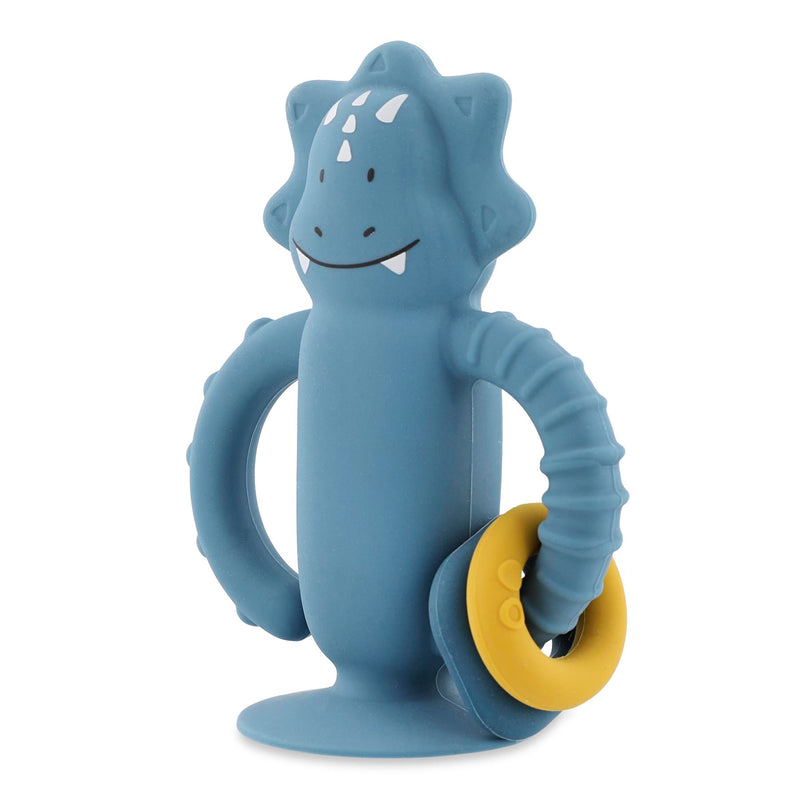 Jouet sensoriel en silicone avec ventouse - Mr. Triceratops – Image 2