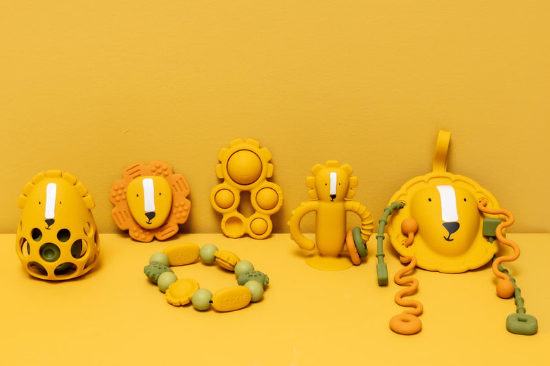 Jouet sensoriel à tirer en silicone - Mr. Lion – Image 3