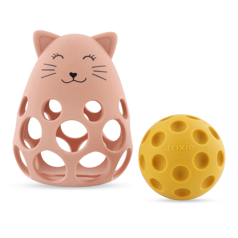 Hochet sensoriel en silicone - Mrs. Cat – Image 3