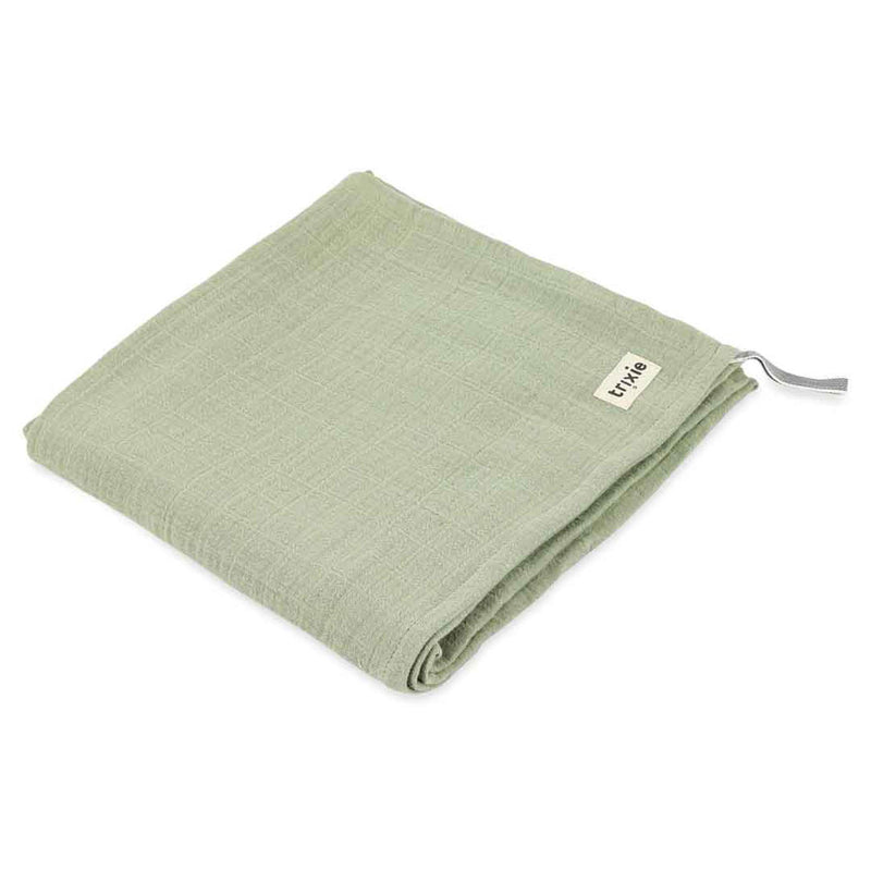 Lange en mousseline | 110x110cm - Bliss Sage – Image 2
