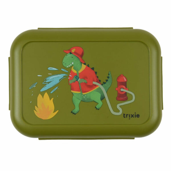 Boîte repas avec clips - Fireman Mr. Dino