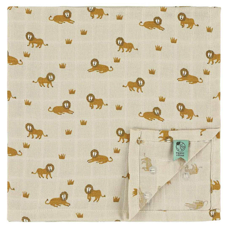 Langes en mousseline 3-pack mix | 55x55cm - Lively Lion – Image 2