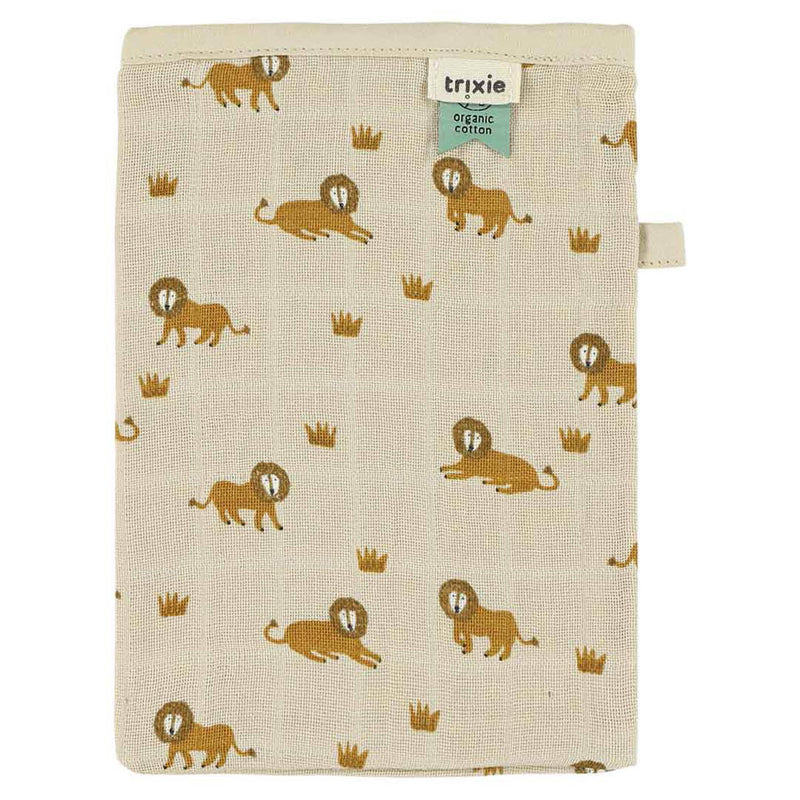 Gants de toilette en mousseline 3-pack mix - Lively Lion – Image 2
