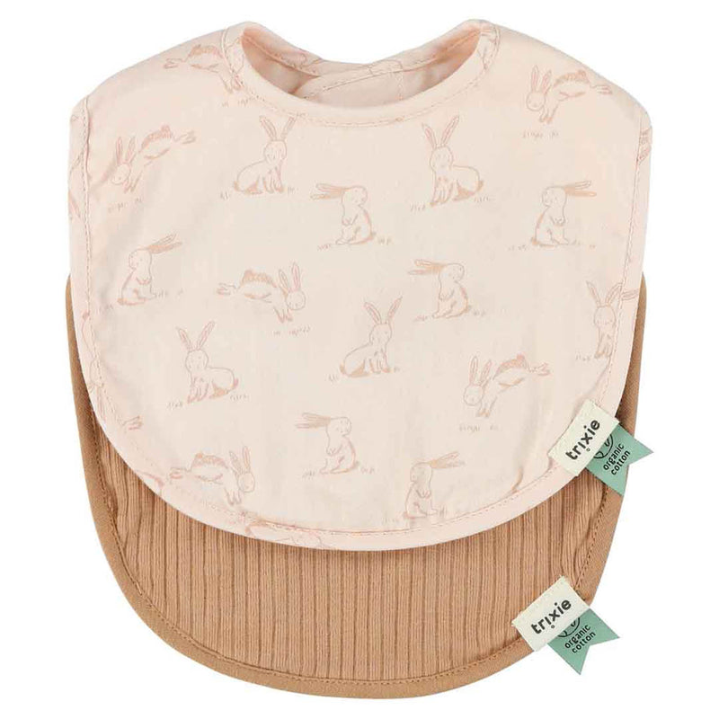 Bavoir nouveau-né 2-pack mix - Rosy Rabbit