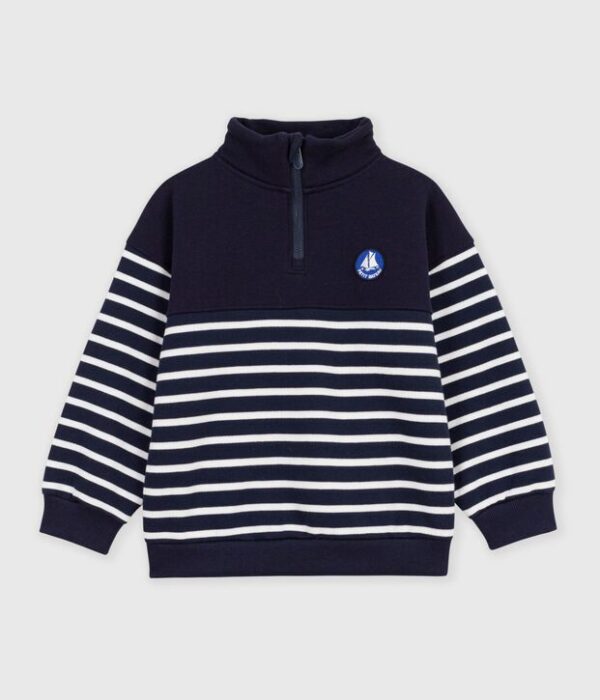 SWEATSHIRT COL ZIP