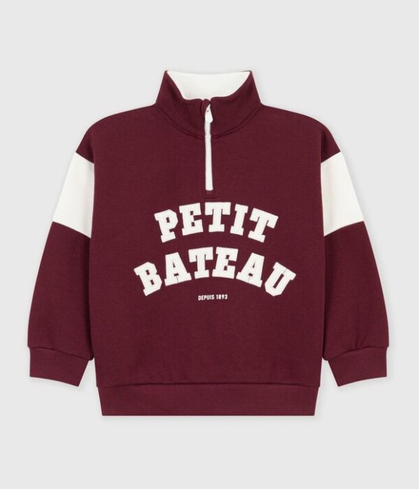SWEATSHIRT COL ZIP